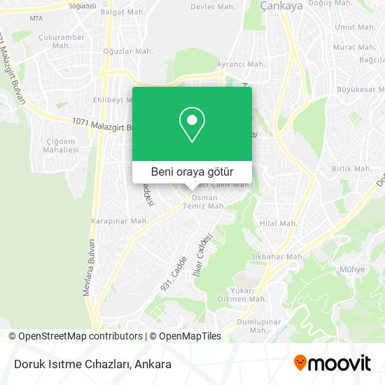 Doruk Isıtme Cıhazları harita