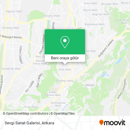 Sevgi Sanat Galerisi harita