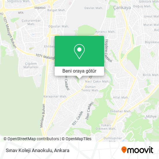 Sınav Koleji Anaokulu harita