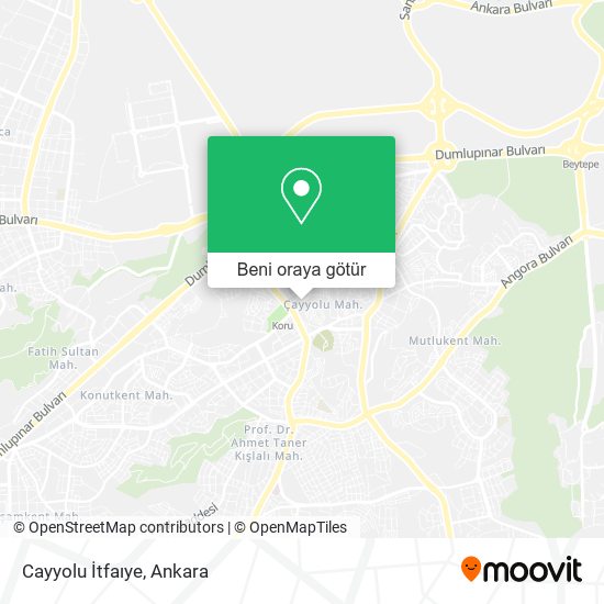 Cayyolu İtfaıye harita