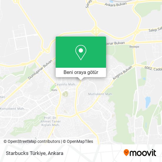 Starbucks Türkiye harita
