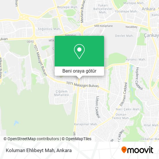 Koluman Ehlıbeyt Mah harita