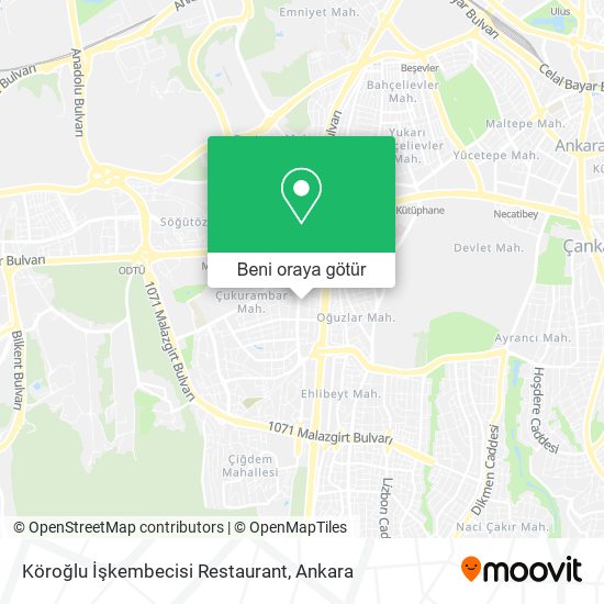 Köroğlu İşkembecisi Restaurant harita