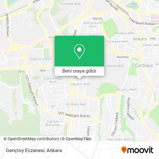 Gençtoy Eczanesi harita