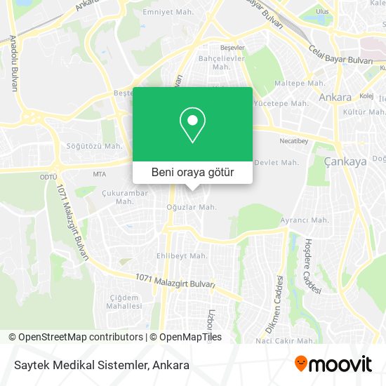Saytek Medikal Sistemler harita