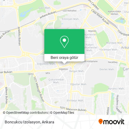 Boncukcu Izolasyon harita