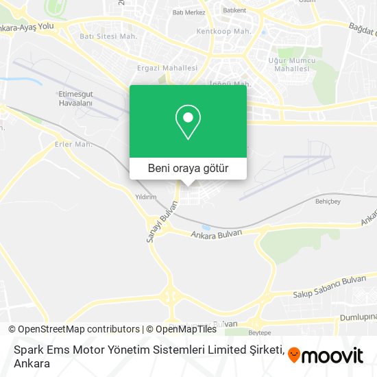 Spark Ems Motor Yönetim Sistemleri Limited Şirketi harita