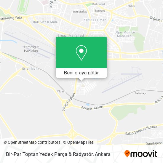 Bir-Par Toptan Yedek Parça & Radyatör harita