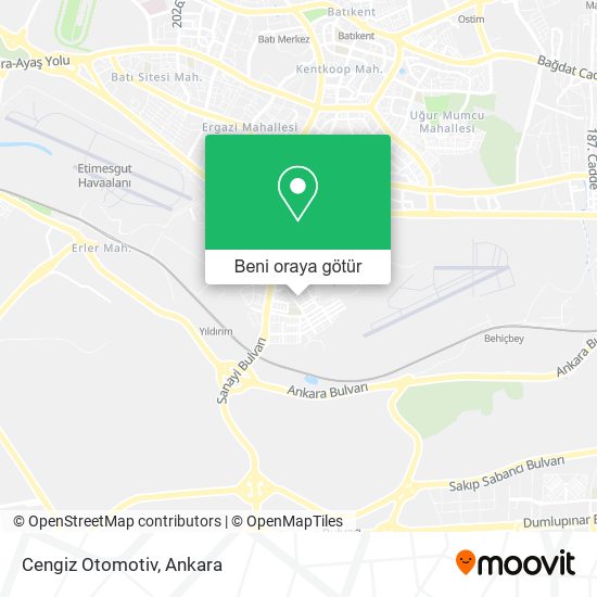 Cengiz Otomotiv harita