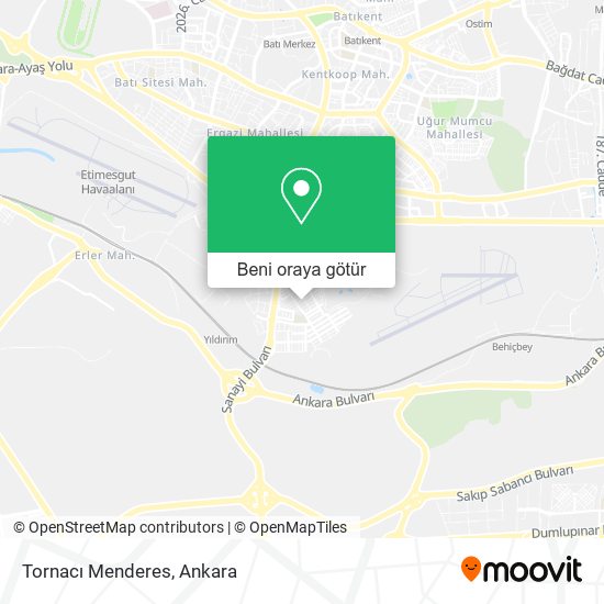 Tornacı Menderes harita