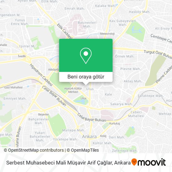 Serbest Muhasebeci Mali Müşavir Arif Çağlar harita