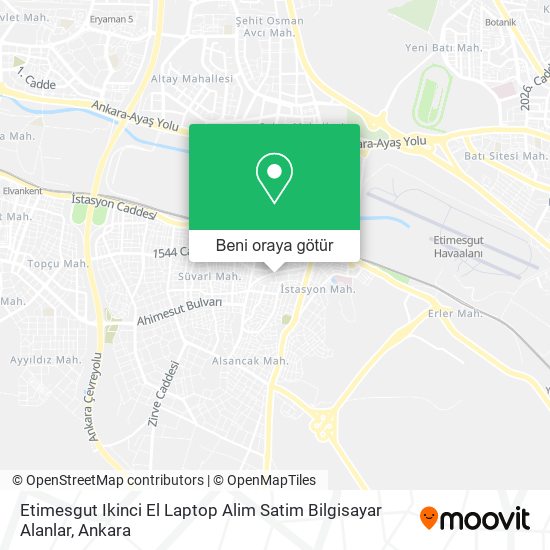Etimesgut Ikinci El Laptop Alim Satim Bilgisayar Alanlar harita