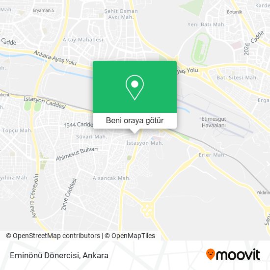 Eminönü Dönercisi harita