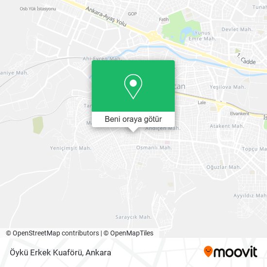 Öykü Erkek Kuaförü harita