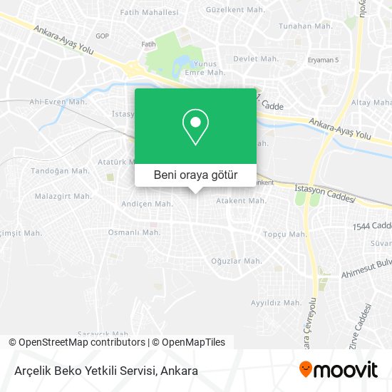 Arçelik Beko Yetkili Servisi harita