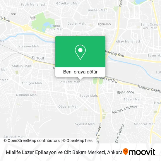 Mialife Lazer Epilasyon ve Cilt Bakım Merkezi harita