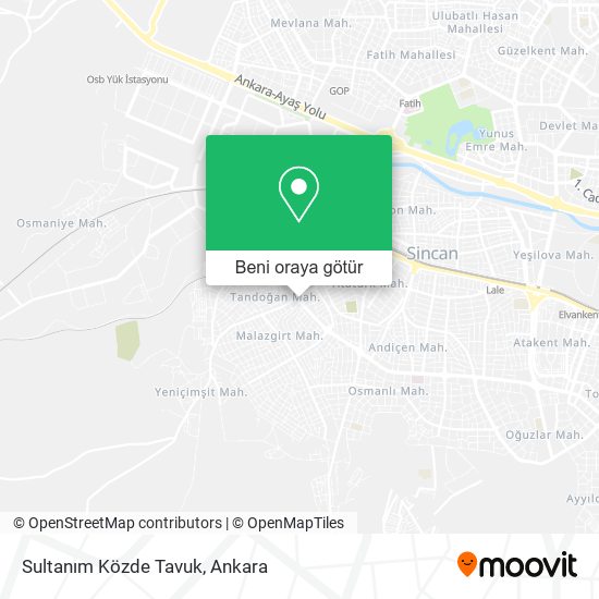 Sultanım Közde Tavuk harita