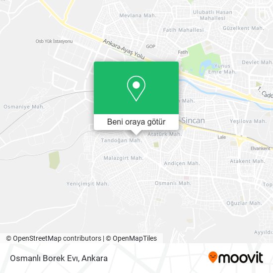 Osmanlı Borek Evı harita