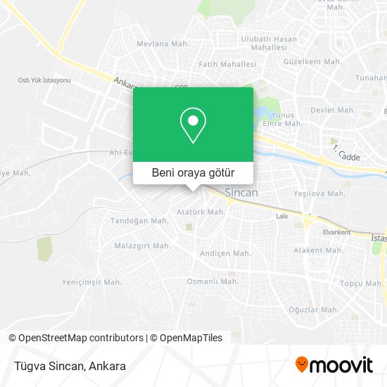 Tügva Sincan harita