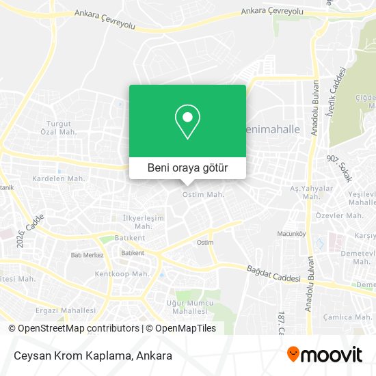Ceysan Krom Kaplama harita