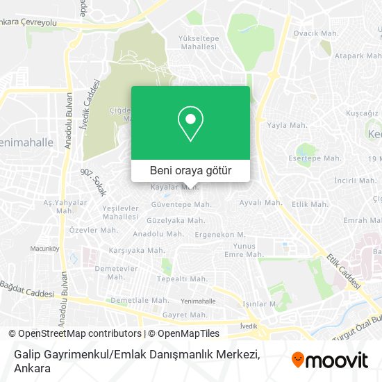 Galip Gayrimenkul / Emlak Danışmanlık Merkezi harita