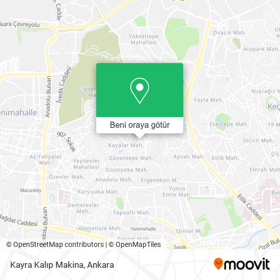 Kayra Kalıp Makina harita