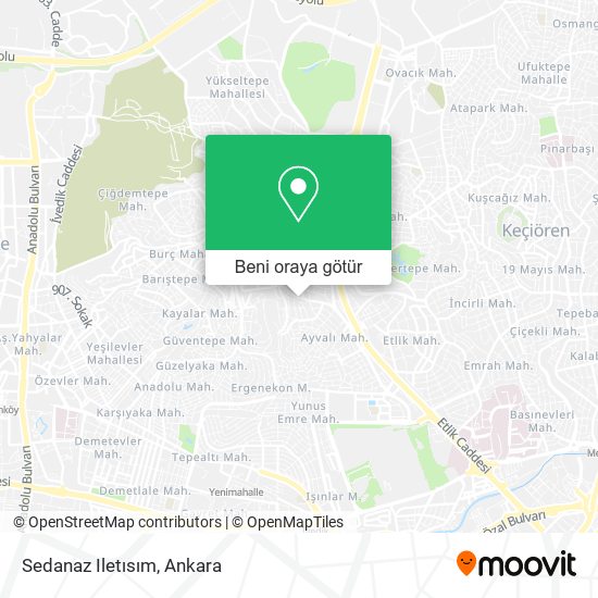 Sedanaz Iletısım harita