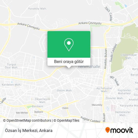 Özsan İş Merkezi harita