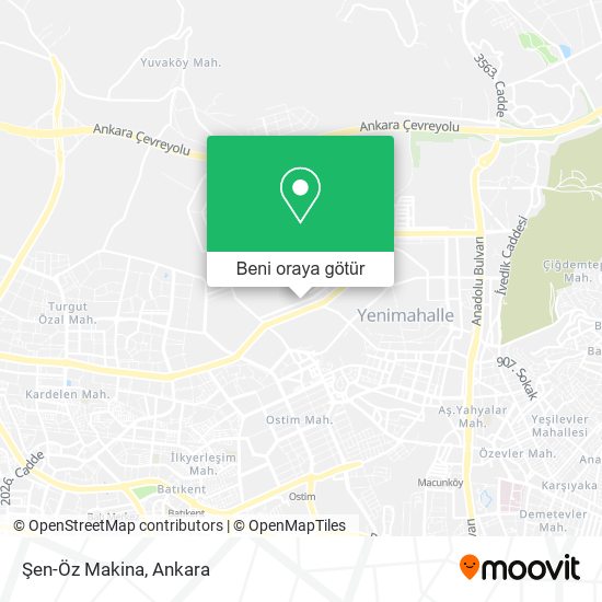 Şen-Öz Makina harita