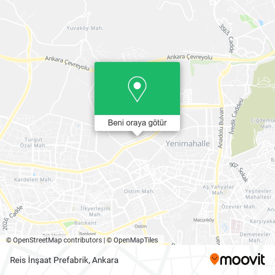 Reis İnşaat Prefabrik harita