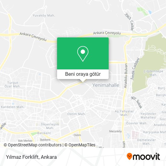Yılmaz Forklift harita