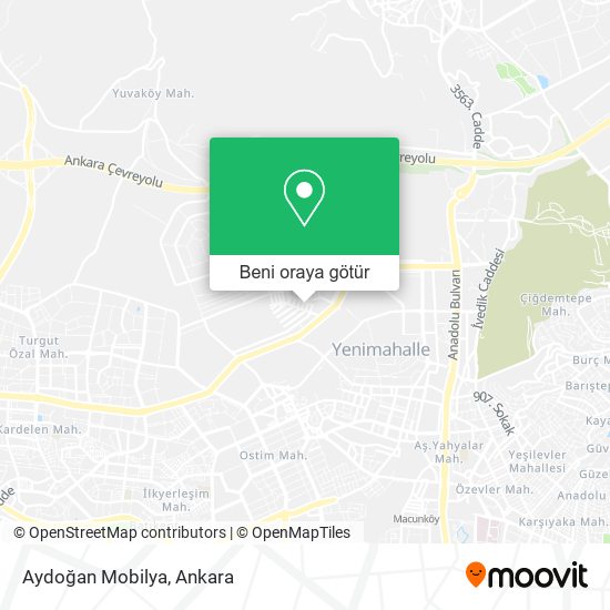 Aydoğan Mobilya harita