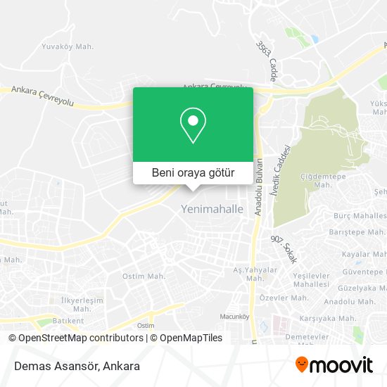 Demas Asansör harita