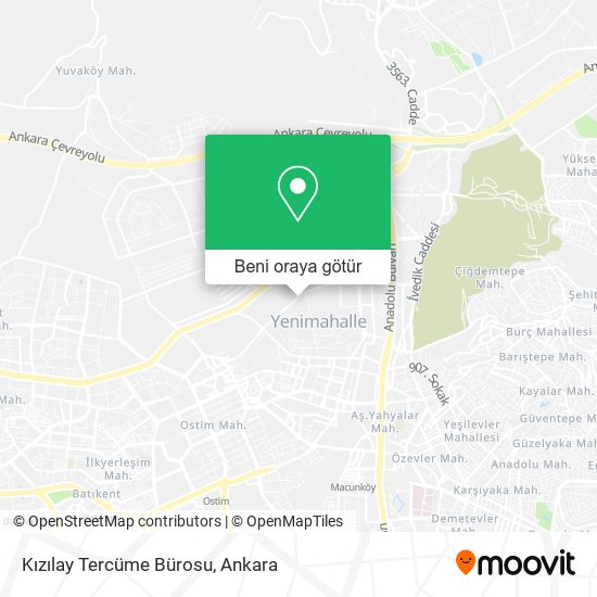 Kızılay Tercüme Bürosu harita