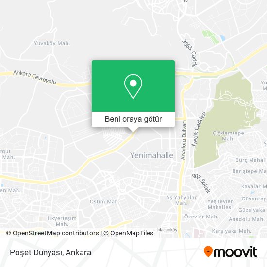 Poşet Dünyası harita