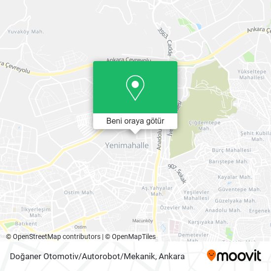 Doğaner Otomotiv / Autorobot / Mekanik harita