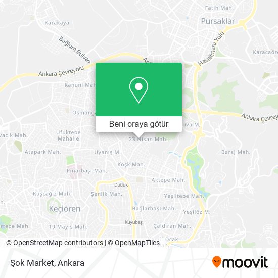 Şok Market harita