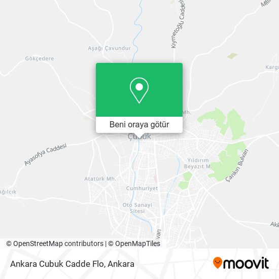 Ankara Cubuk Cadde Flo harita
