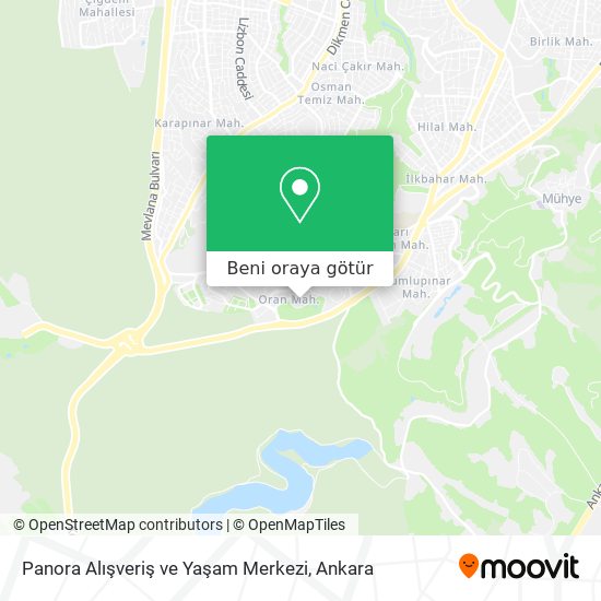Panora Alışveriş ve Yaşam Merkezi harita