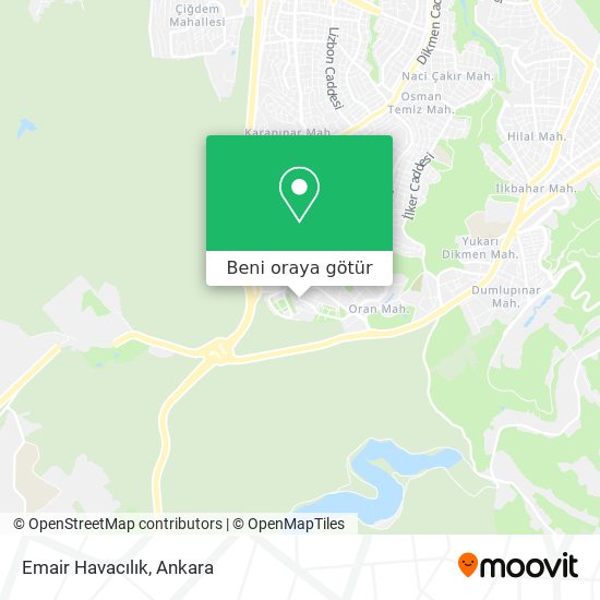 Emair Havacılık harita