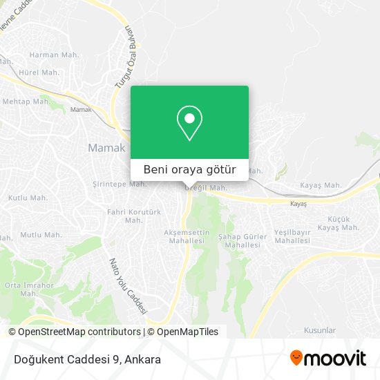 Doğukent Caddesi 9 harita
