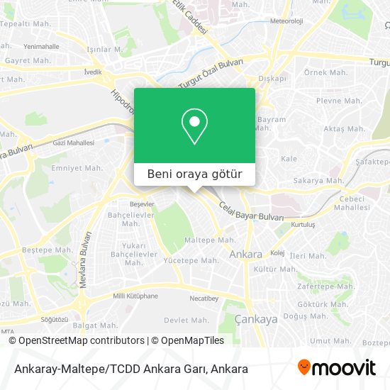 Ankaray-Maltepe / TCDD Ankara Garı harita