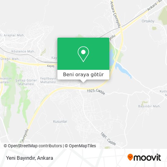 Yeni Bayındır harita