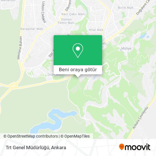Trt Genel Müdürlüğü harita