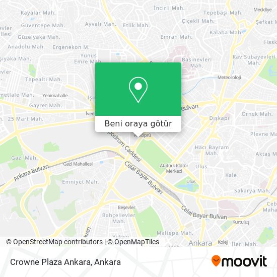 Crowne Plaza Ankara harita