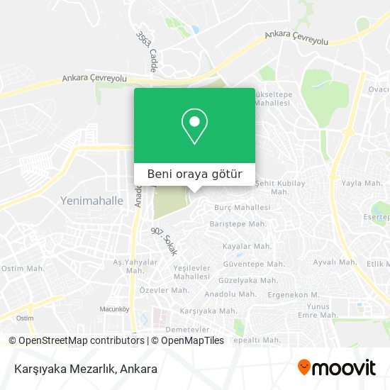 Karşıyaka Mezarlık harita