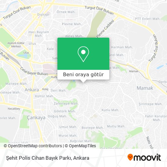 Şehit Polis Cihan Bayık Parkı harita