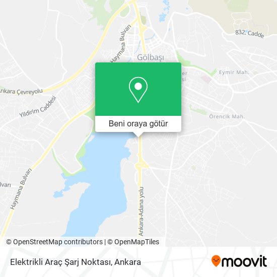 Elektrikli Araç Şarj Noktası harita