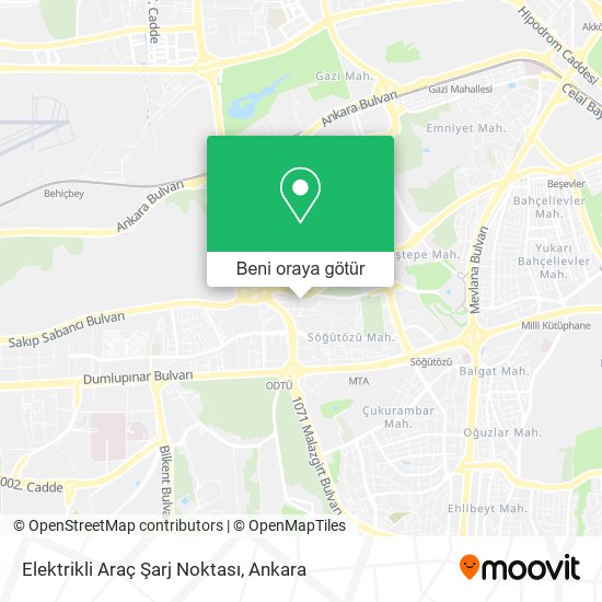Elektrikli Araç Şarj Noktası harita