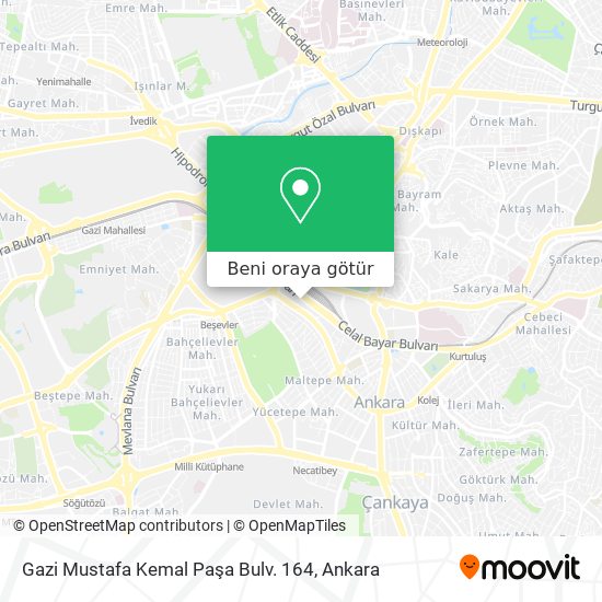 Gazi Mustafa Kemal Paşa Bulv. 164 harita